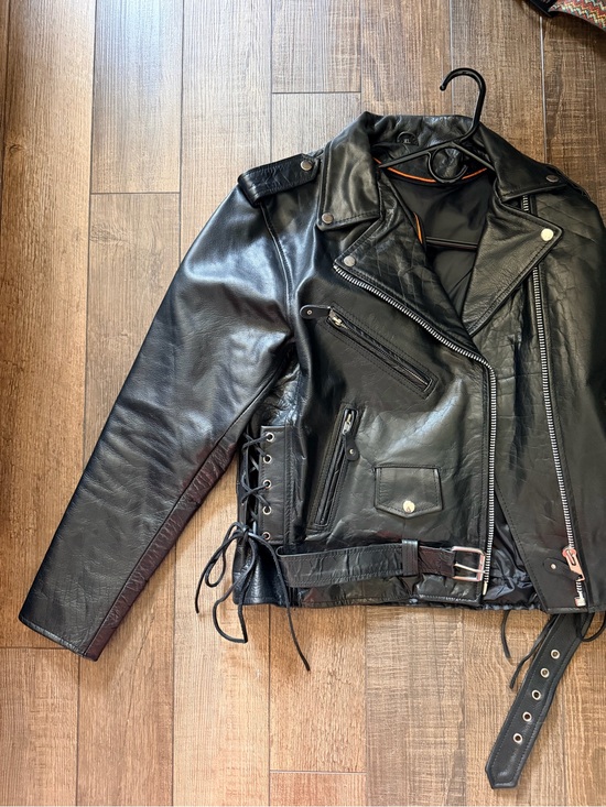 Jackets & Blazers - Black Men's Leather Biker Jacket - Classic Moto Style